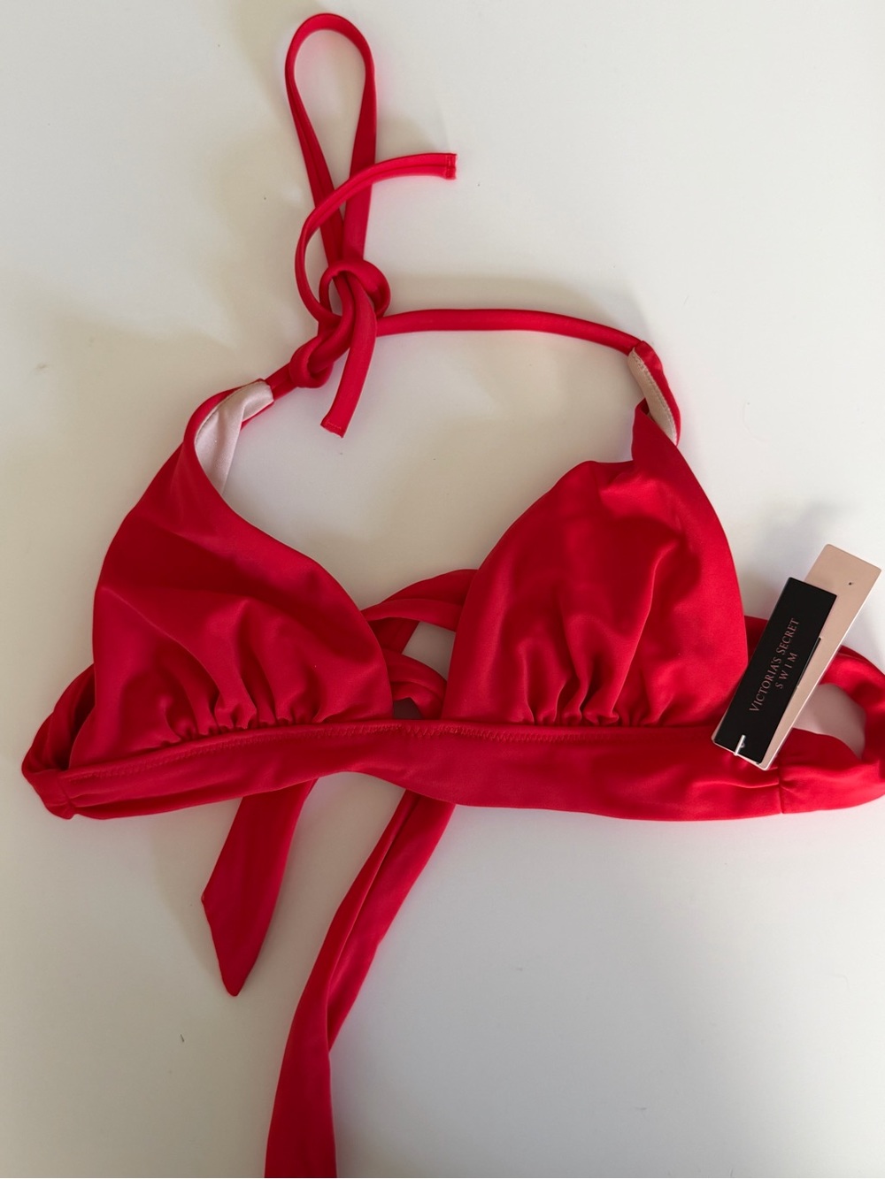 Victoria's Secret Red Triangle Swim Top